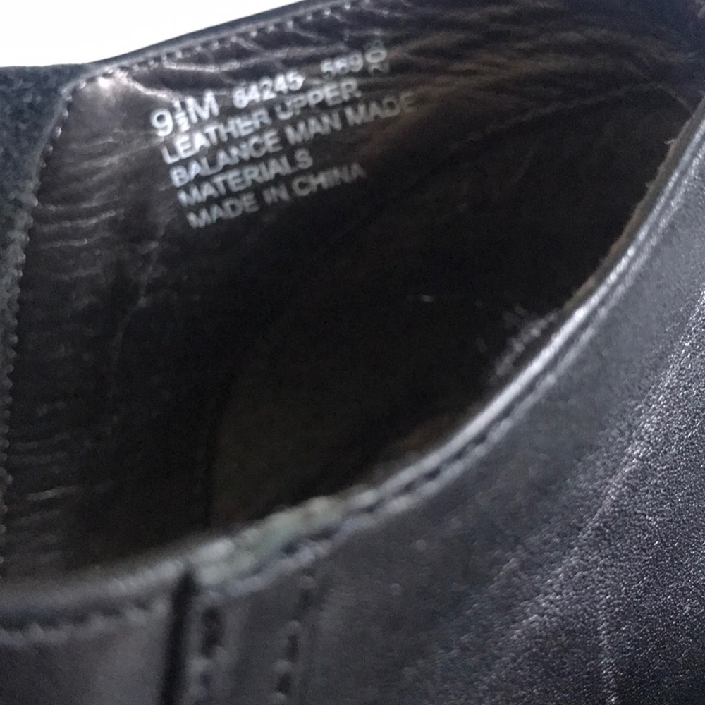 Black Leather Square Toe Ankle Boot - image 5